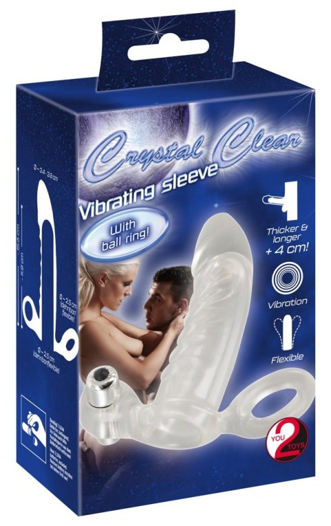 Crystal Clear Vibrating Sleeve