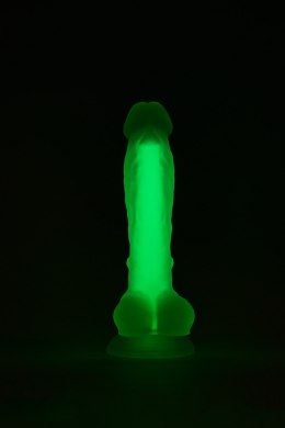 Dildo realistyczny penis świecący w ciemności 17cm