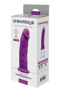 REAL LOVE DILDO 7.5INCH PURPLE