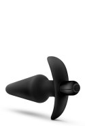 ANAL ADVENTURES PLATINUM SILICONE VIBRATING PLUG BLACK