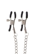 Adjustable Clamps with Chain Silver