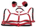 Bad Kitty Harness Set red