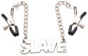 Enslaved Slave Nipple Clamps with Chain