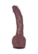 Duży zagięty murzyński penis dildo 22cm przyssawka