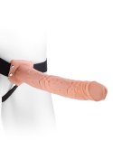 Proteza-HOLLOW STRAP-ON W BALLS 11"""" FLESH