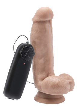 Grube realistyczne dildo wibrator przyssawka 15cm