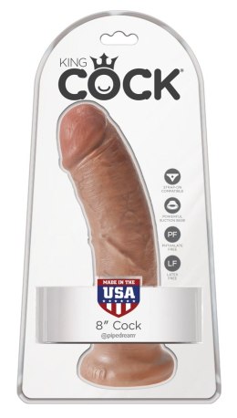 King Cock 8 inch Skin-coloured